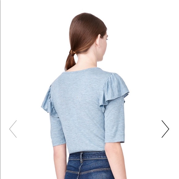 NWT Rebecca Taylor SS Melange JSY Glacier Blouse M - Picture 4 of 8